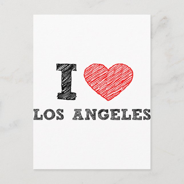 Cartão Postal Eu Amo Los Angeles (Frente)
