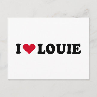 CARTÃO POSTAL EU AMO LOUIE