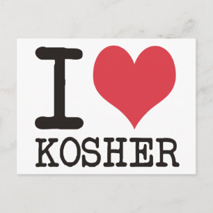 Cartão Postal Eu Amo LOVE - KOSHER - Produtos e Designs LIFE!