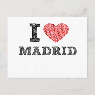 Cartão Postal Eu Amo Madrid