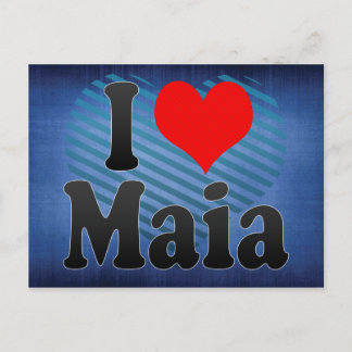 Cartão Postal Eu Amo Maia, Portugal