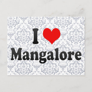 Cartão Postal Eu Amo Mangalore, Índia