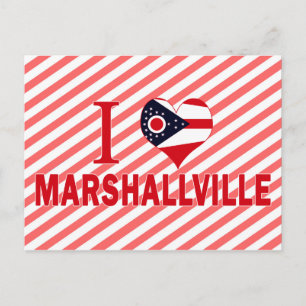 Cartão Postal Eu amo Marshallville, Ohio