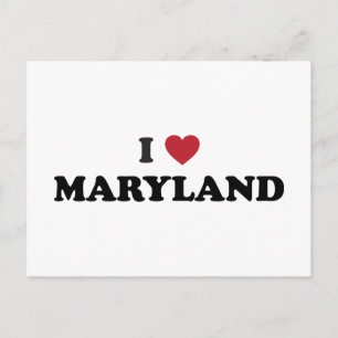Cartão Postal Eu amo Maryland