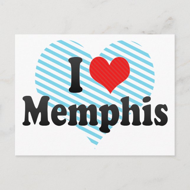Cartão Postal Eu Amo Memphis (Frente)
