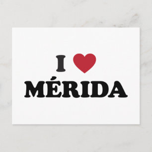 Cartão Postal Eu Amo Mérida México