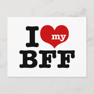 Cartão Postal Eu Amo Meu BFF