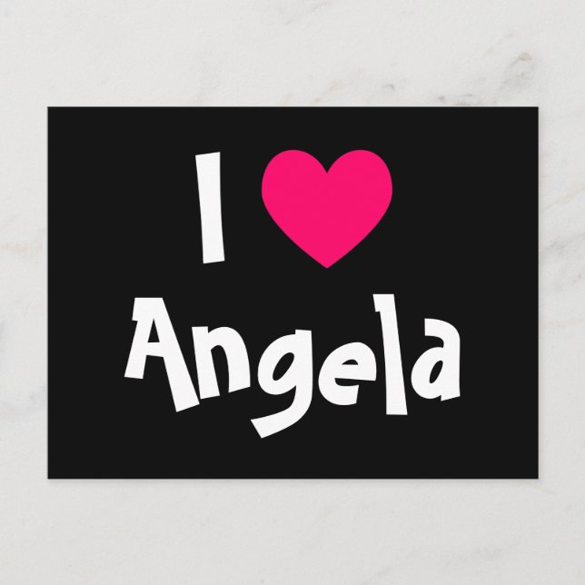 Cartão Postal Eu Amo Meu Cartão-Postal De Docinho (Frente)