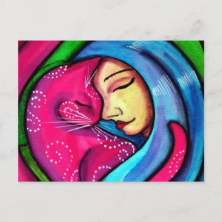 Cartão Postal Eu Amo Meu Gato