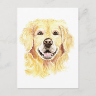 Cartão Postal Eu amo meu Golden Retriever, Cachorro, Pet