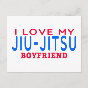 Cartão Postal Eu Amo Meu Namorado Jiu-Jitsu