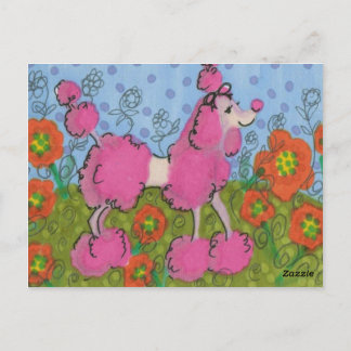 Cartão Postal Eu amo meu poodle