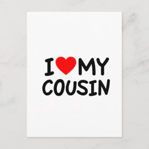 Cartão Postal Eu amo meu primo