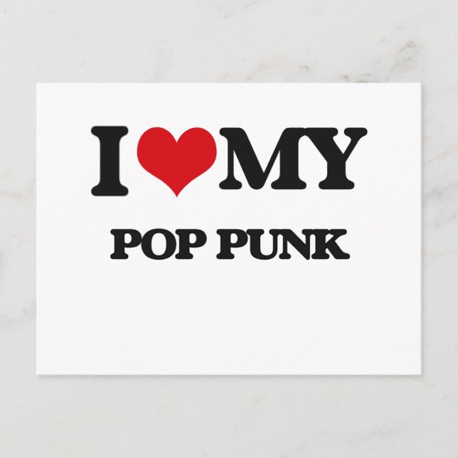 Cartão Postal Eu Amo Meu PUNK POP (Frente)