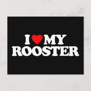 CARTÃO POSTAL EU AMO MEU ROOSTER