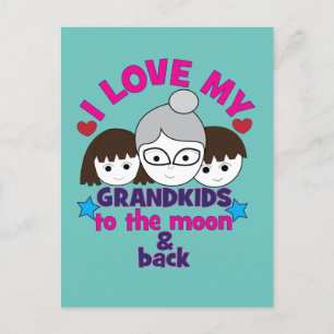 Cartão Postal Eu Amo Meus Netos