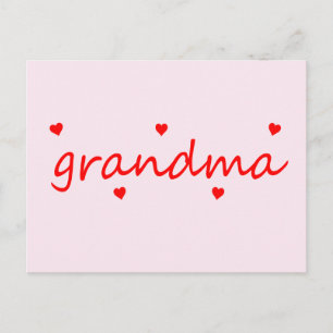Cartão Postal Eu amo minha avó