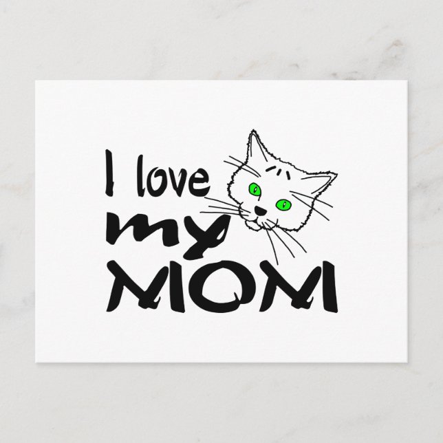 Cartão Postal Eu Amo Minha Mãe (Frente)