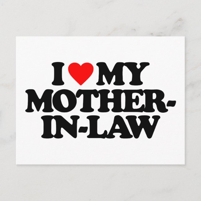CARTÃO POSTAL EU AMO MINHA MÃE-EM-LEI (Frente)