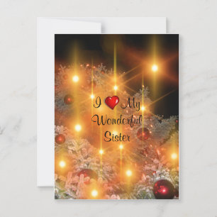 Cartão Postal Eu Amo Minha Magnífica Irmã