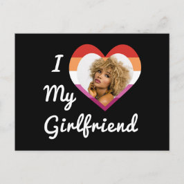 Cartão Postal Eu Amo Minha Namorada Orgulho Lésbico Foto Persona