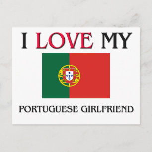 Cartão Postal Eu Amo Minha Namorada Portuguesa