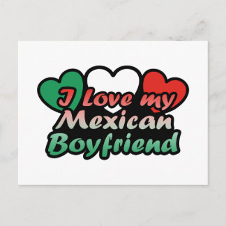 Cartão Postal Eu Amo Minha Namorado Mexicana