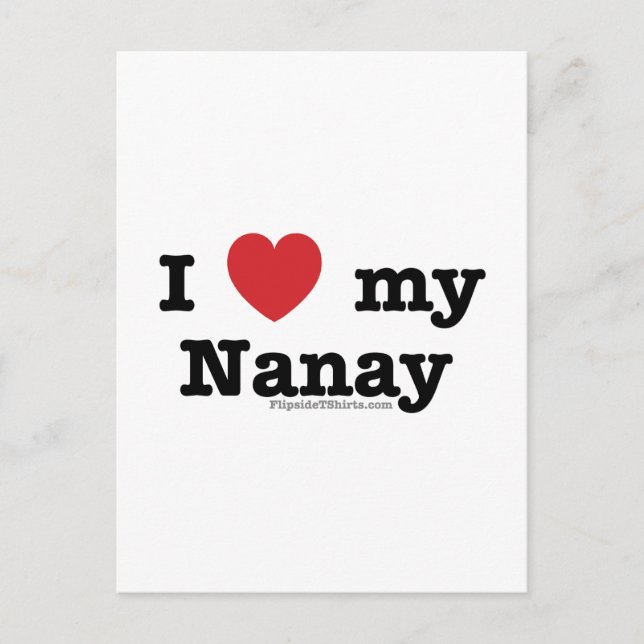 Cartão Postal Eu Amo Minha Nanay (Frente)