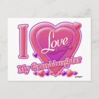 Eu amo minha neta rosa/roxa - coração