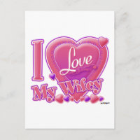 Eu Amo Minha Wifey rosa/púrpura - coração