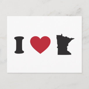 Cartão Postal Eu Amo Minnesota