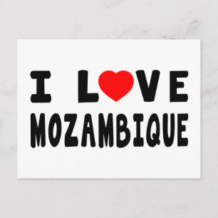 Cartão Postal Eu amo Moçambique