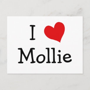 Cartão Postal Eu Amo Mollie