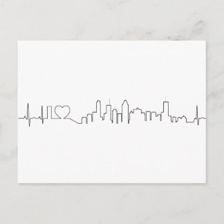 Cartão Postal Eu amo Montréal em um estilo extraordinário de ecg