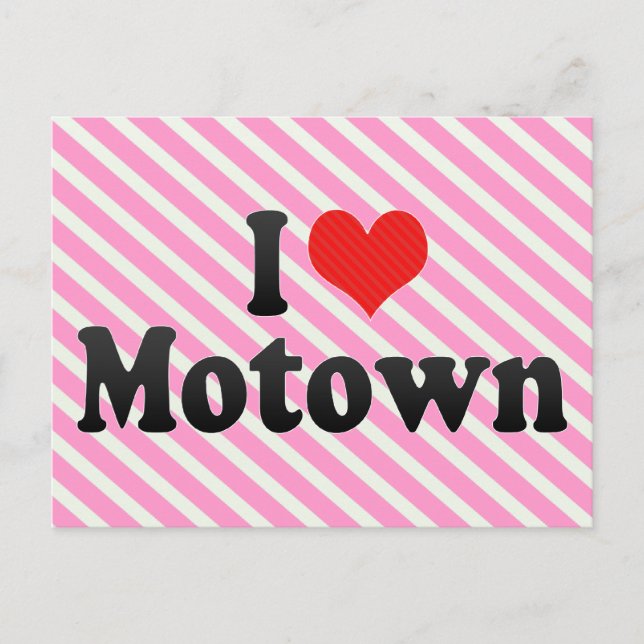 Cartão Postal Eu Amo Motown (Frente)
