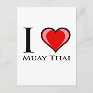 Cartão Postal Eu Amo Muay Thai