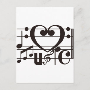 CARTÃO POSTAL EU AMO MÚSICA