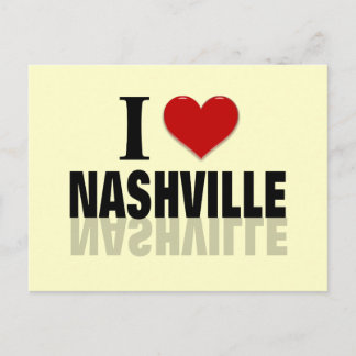 Cartão Postal Eu amo Nashville