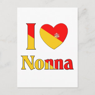 Cartão Postal Eu amo Nonna