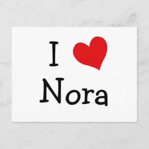 Cartão Postal Eu Amo Nora