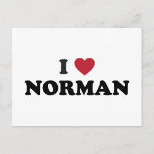 Cartão Postal Eu Amo Norman Oklahoma