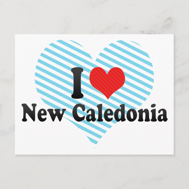 Cartão Postal Eu Amo Nova Caledónia (Frente)