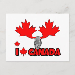 Cartão Postal Eu amo o Canadá