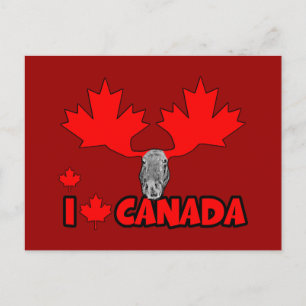 Cartão Postal Eu amo o Canadá
