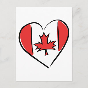 Cartão Postal Eu amo o Canadá