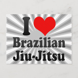 Cartão Postal Eu amo o Jiu-Jitsu brasileiro