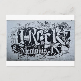 Cartão Postal Eu Amo o Mural de Memphis