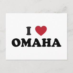 Cartão Postal Eu Amo Omaha Nebraska