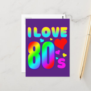 Cartão Postal Eu Amo os Anos 80