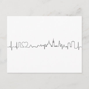 Cartão Postal Eu amo Ottawa em um estilo extraordinário de ecg
